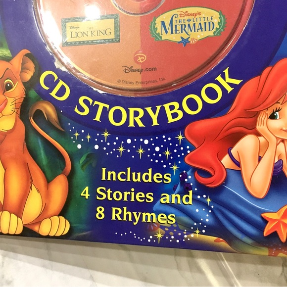 💝 DISNEY 💝 CD Storybook: Toy Story, Aladdin, The Little Mermaid, The Lion King - Picture 2 of 12